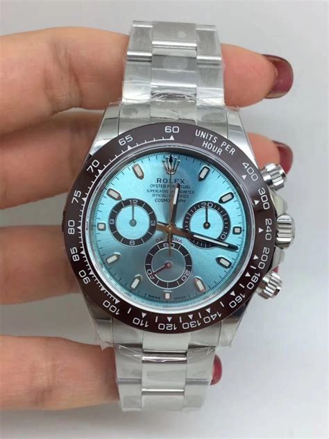 rolex daytona ice blue replica leather band price|rolex daytona watch price.